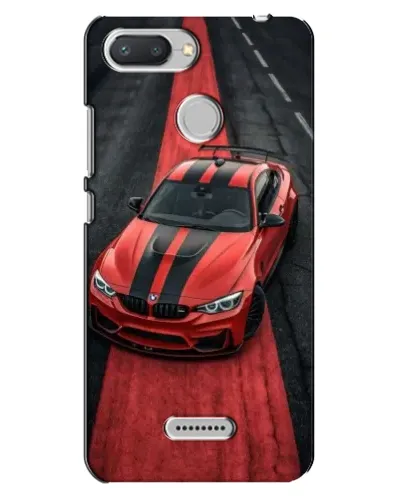 Чехол для Xiaomi Redmi 6 с картинкой «BMW на красной дорожке»