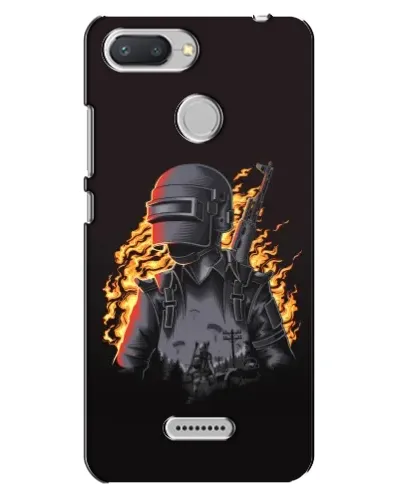 Чехол для Xiaomi Redmi 6 с картинкой «PUBG — огненный силуэт» Чехол для Xiaomi Redmi 6 с картинкой «PUBG — огненный силуэт»