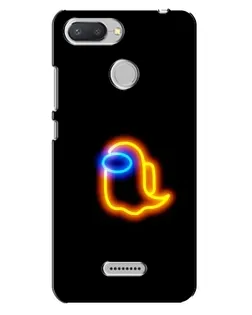 Чехол для Xiaomi Redmi 6 с картинкой «Among Us неоновое сияние»