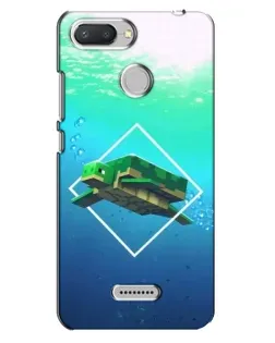 Чохол для Xiaomi Redmi 6 з картинкою «Черепаха Minecraft»