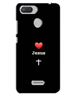 Чехол для Xiaomi Redmi 6 с картинкой «Сердце - Jesus»