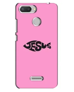 Чехол для Xiaomi Redmi 6 с картинкой «Розовый символ  Jesus»