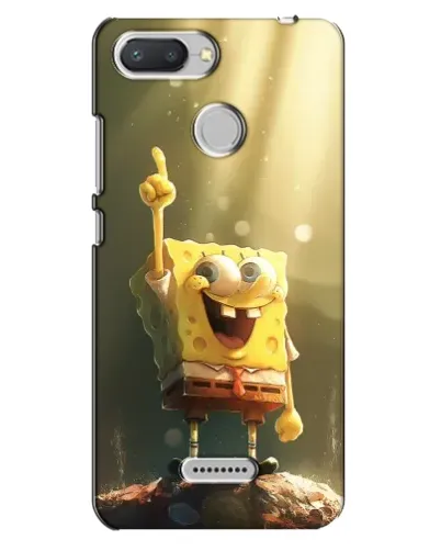 Чехол для Xiaomi Redmi 6 с картинкой «Сияющий Спанч Боб» Чехол для Xiaomi Redmi 6 с картинкой «Сияющий Спанч Боб»