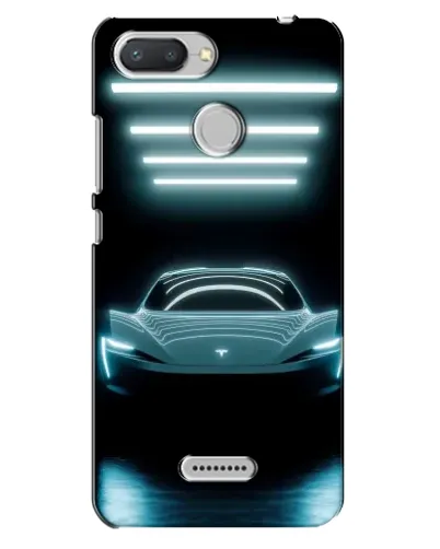 Чехол для Xiaomi Redmi 6 с картинкой «Tesla в неоне» Чехол для Xiaomi Redmi 6 с картинкой «Tesla в неоне»