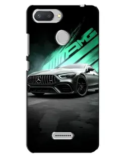 Чехол для Xiaomi Redmi 6 с картинкой «Темный Mercedes AMG»
