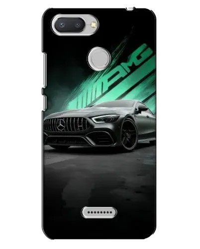Чехол для Xiaomi Redmi 6 с картинкой «Темный Mercedes AMG»