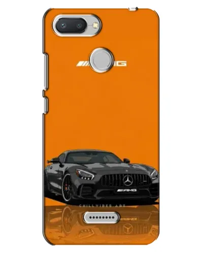 Чехол для Xiaomi Redmi 6 с картинкой «Оранжевый Mercedes AMG»