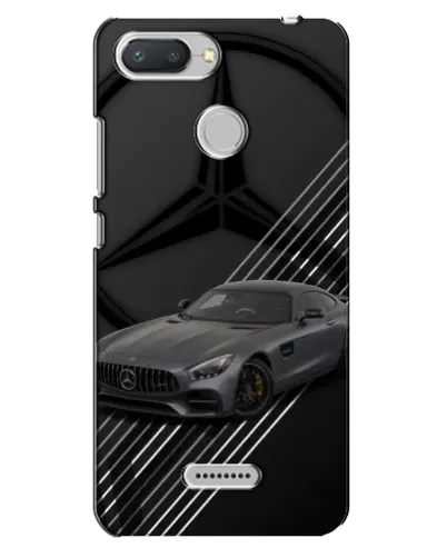 Чехол для Xiaomi Redmi 6 с картинкой «Mercedes AMG — графика»