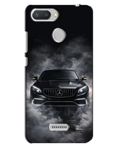 Чехол для Xiaomi Redmi 6 с картинкой «Mercedes в дыму»