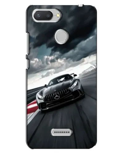 Чехол для Xiaomi Redmi 6 с картинкой «Гоночный Mercedes AMG»