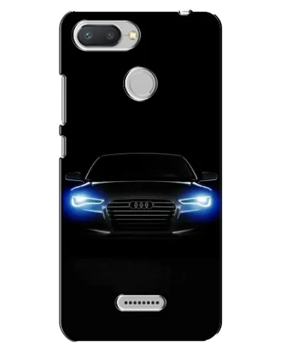 Чехол для Xiaomi Redmi 6 с картинкой «Audi в неоне»