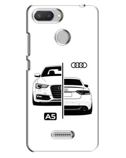 Чехол для Xiaomi Redmi 6 с картинкой «Audi — контрастный дизайн»