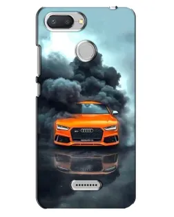 Чехол для Xiaomi Redmi 6 с картинкой «Audi в облаках дыма»