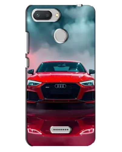 Чехол для Xiaomi Redmi 6 с картинкой «Audi RS — красный стиль»
