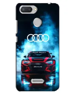 Чехол для Xiaomi Redmi 6 с картинкой «Audi Sport — неон»