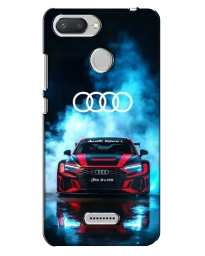 Чехол для Xiaomi Redmi 6 с картинкой «Audi Sport — неон»