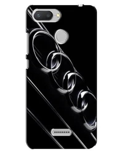 Чехол для Xiaomi Redmi 6 с картинкой «Audi — абстрактные кольца»