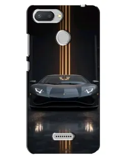Чехол для Xiaomi Redmi 6 с картинкой «Lamborghini золотые линии»