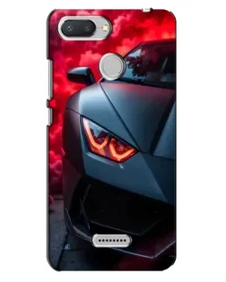 Чехол для Xiaomi Redmi 6 с картинкой «Lamborghini красное сияние»