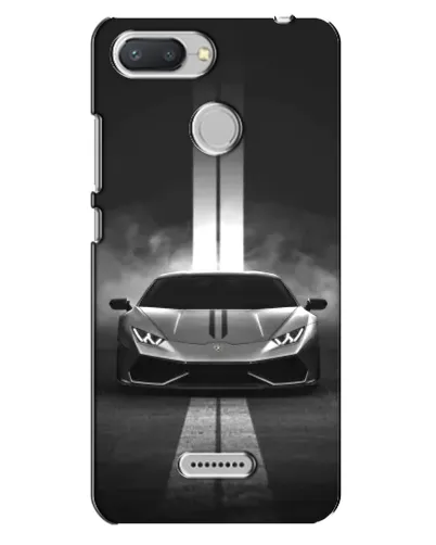 Чехол для Xiaomi Redmi 6 с картинкой «Lamborghini симметрия дорог»
