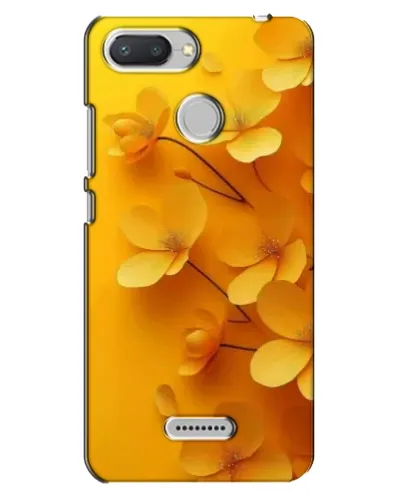 Чехол для Xiaomi Redmi 6 с картинкой «Золотые лепестки»