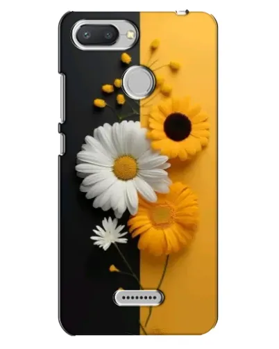Чехол для Xiaomi Redmi 6 с картинкой «Подсолнух и ромашка»
