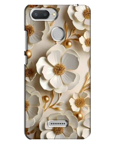 Чехол для Xiaomi Redmi 6 с картинкой «Белие бумажние  цвети»