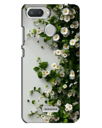 Чехол для Xiaomi Redmi 6 с картинкой «Ветка мелких белых цветов»
