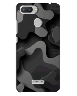 Чехол для Xiaomi Redmi 6 с картинкой «Темный абстрактный камуфляж»