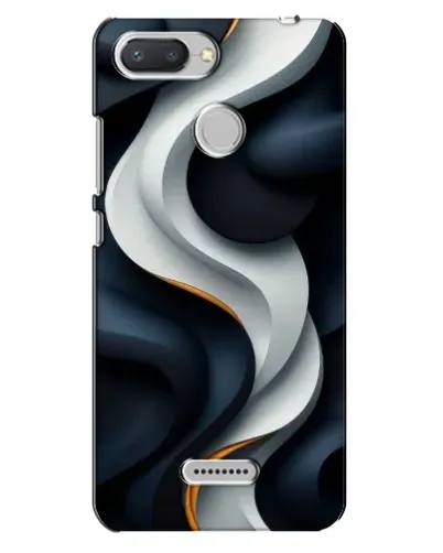 Чехол для Xiaomi Redmi 6 с картинкой «Объемные черно-белые ленты» Чехол для Xiaomi Redmi 6 с картинкой «Объемные черно-белые ленты»