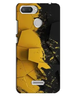 Чехол для Xiaomi Redmi 6 с картинкой «Золотые осколки геометрии»