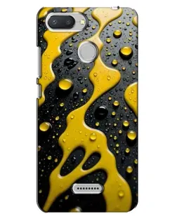 Чехол для Xiaomi Redmi 6 с картинкой «Жидкое желтое золото»