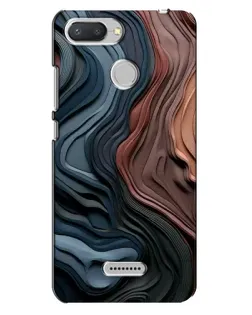 Чехол для Xiaomi Redmi 6 с картинкой «Цветные волны каньона»