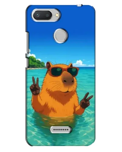 Чехол для Xiaomi Redmi 6 с картинкой «Морская капибара» Чехол для Xiaomi Redmi 6 с картинкой «Морская капибара»