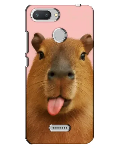 Чехол для Xiaomi Redmi 6 с картинкой «Капибара с языком» Чехол для Xiaomi Redmi 6 с картинкой «Капибара с языком»