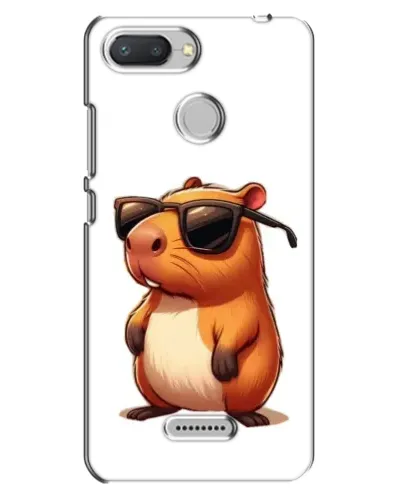 Чехол для Xiaomi Redmi 6 с картинкой «Капибара в очках» Чехол для Xiaomi Redmi 6 с картинкой «Капибара в очках»