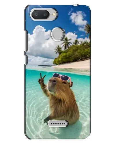 Чехол для Xiaomi Redmi 6 с картинкой «Капибара на море» Чехол для Xiaomi Redmi 6 с картинкой «Капибара на море»
