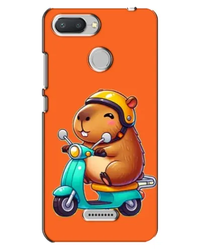 Чехол для Xiaomi Redmi 6 с картинкой «Капибара на скутере» Чехол для Xiaomi Redmi 6 с картинкой «Капибара на скутере»
