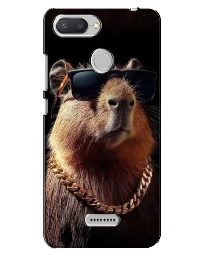 Чехол для Xiaomi Redmi 6 с картинкой «Капибара золотая цепь» Чехол для Xiaomi Redmi 6 с картинкой «Капибара золотая цепь»