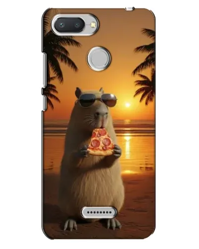 Чехол для Xiaomi Redmi 6 с картинкой «Капибара с пиццей» Чехол для Xiaomi Redmi 6 с картинкой «Капибара с пиццей»