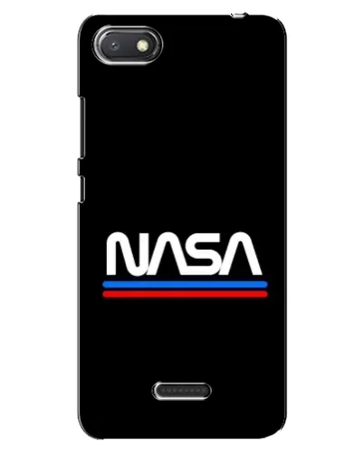 Чехол для Xiaomi Redmi 6A с картинкой «NASA — классика Red Blue»