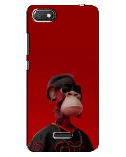 Чехол для Xiaomi Redmi 6A с картинкой «Bored Ape в красном»