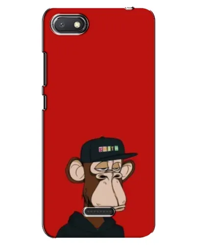 Чехол для Xiaomi Redmi 6A с картинкой «Bored Ape — красный фон» Чехол для Xiaomi Redmi 6A с картинкой «Bored Ape — красный фон»