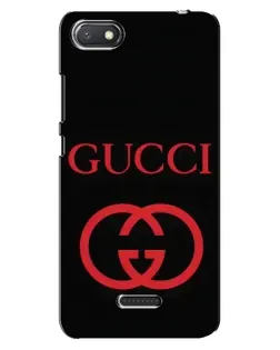 Чехол для Xiaomi Redmi 6A с картинкой «Gucci — красный логотип»