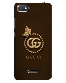 Чехол для Xiaomi Redmi 6A с картинкой «Gucci — золотая бабочка»