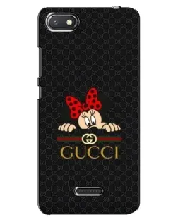 Чехол для Xiaomi Redmi 6A с картинкой «Минни Маус Gucci — черный»