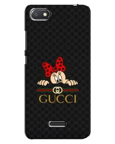 Чехол для Xiaomi Redmi 6A с картинкой «Минни Маус Gucci — черный»