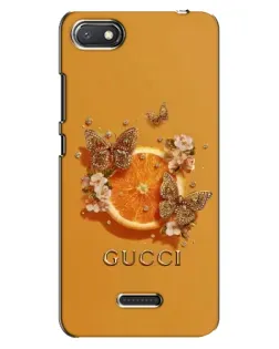 Чехол для Xiaomi Redmi 6A с картинкой «Gucci — золотые бабочки»