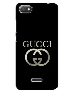 Чехол для Xiaomi Redmi 6A с картинкой «Gucci — золото на черном»