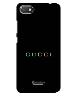 Чехол для Xiaomi Redmi 6A с картинкой «Gucci — неоновый минимализм»